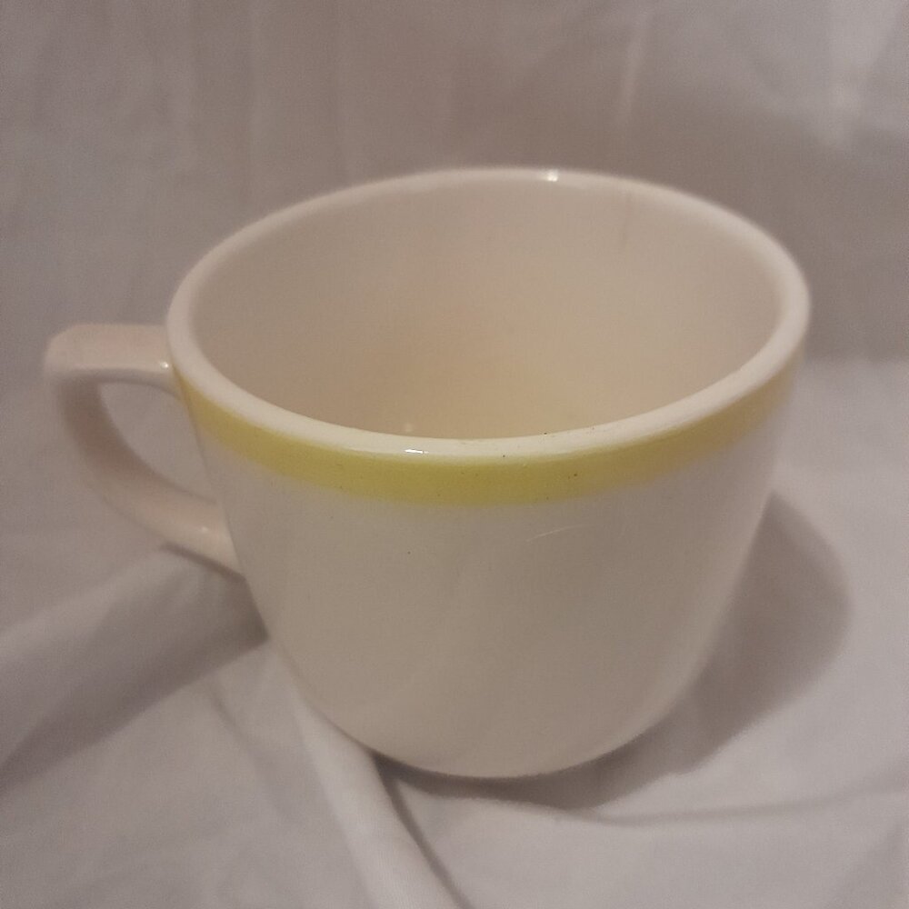 Vintage Retro 1970's Oxford Brazil 8710 Yellow Flower Stoneware Coffee Mug Cup - Picture 3 of 6